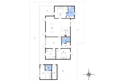 a floor plan of a house at JB141-Brovst-Kronvildtvej-86 in Brovst
