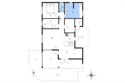 a floor plan of a house at JB314-Fjerritslev-Tyttebaerstien-13 in Fjerritslev