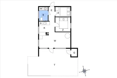 a floor plan of a house at JB272-Fjerritslev-Ronnevej-14 in Fjerritslev