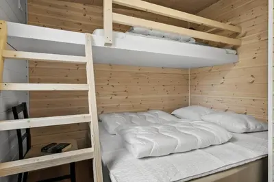 a room with two bunk beds in it at JB350-Fjerritslev-Egevej-9 in Fjerritslev