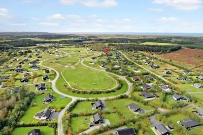 an aerial view of a park with houses at JB316-Brovst-Kronvildtvej-250 in Brovst