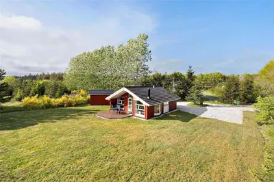a small house in the middle of a field at 80153-Vemb-Knudehus-49 in Vemb