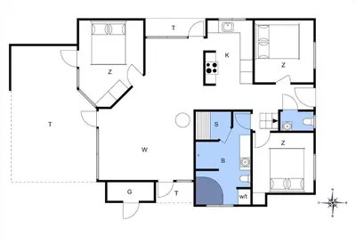 a floor plan of a house at 70721-Ulfborg-Klitengene-11 in Ulfborg