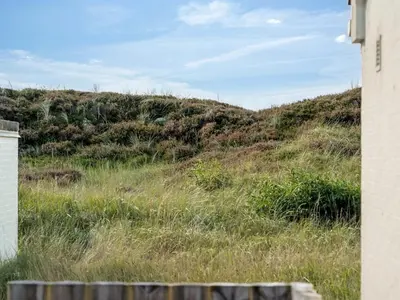 a field of grass with a hill in the background at Apartment Enwald - 700m from the sea by Interhome in Pandrup