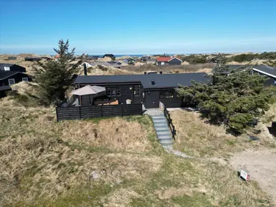 an overhead view of a house on a hill at BL1126-Saltum-Porsevej-14 in Saltum