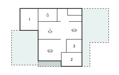 a block diagram of a building at Lovely Home In Fjerritslev With Wifi in Fjerritslev