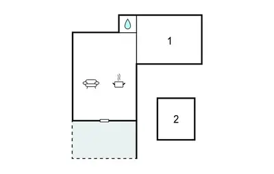 an illustration of an open box with the number at Gorgeous Home In Hanstholm With Outdoor Swimming Pool in Hanstholm