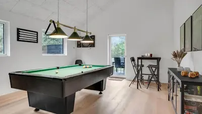 a billiard room with a pool table at Villavilla 692 - Blokhus, Nordjylland in Blokhus