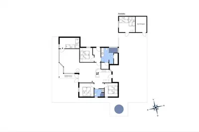a floor plan of a house at BL1143-Blokhus-Engen-1 in Blokhus