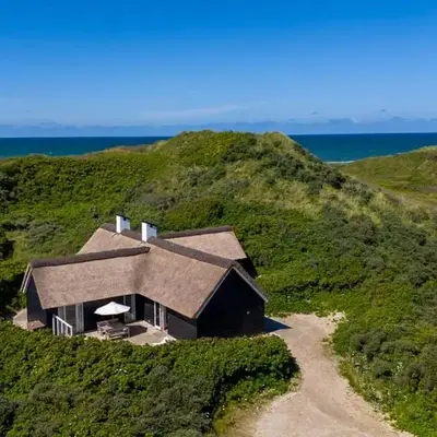 Thatched House At First Dune Row In Blokhus