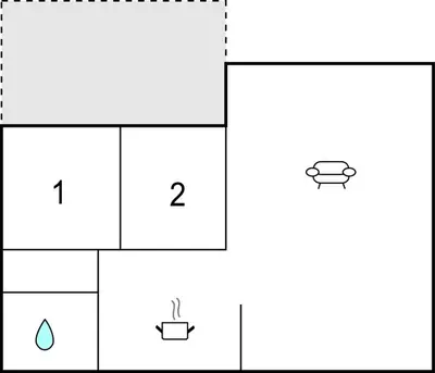 an educational game for children to find the missing squares at Holiday Home Frøstrup With Fireplace 10 in Frøstrup