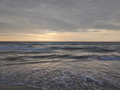 a view of the ocean from the beach at 6 person holiday home in Saltum-By Traum in Saltum