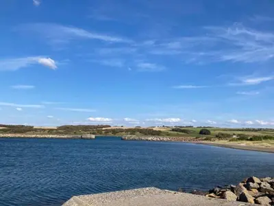 a view of a large body of water at 5 person holiday home on a holiday park in Lemvig in Lemvig