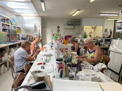 a group of people sitting around a table at Event4U in Nykøbing Mors