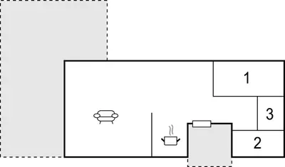 a floor plan of a house with two floors at Holiday Home Hærvej Thyholm Xi in Thyholm