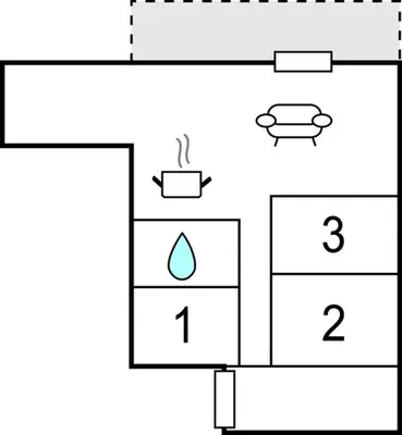 a block diagram of a periodic table with a drop at Holiday Home Klydevej Hurup Thy Xi in Sindrup