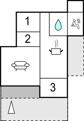 a block of squares with different numbers on them at Holiday Home Kløvborgsti Thisted Ix in Thisted