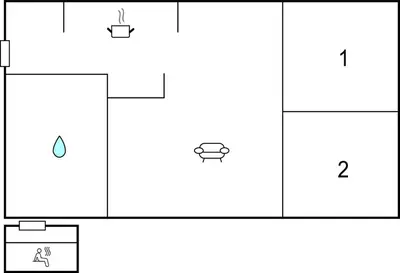 a schematic diagram of the experimental setup at Holiday Home Furvej in Vesløs