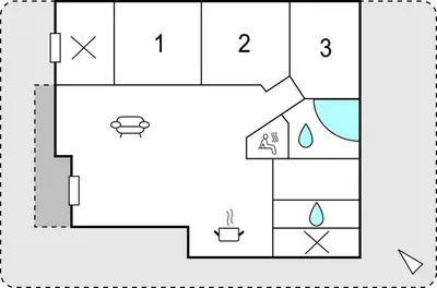 a schematic diagram of the proposed algorithm for detecting water infiltration at Holiday Home Kronvildtvej Brovst X in Brovst