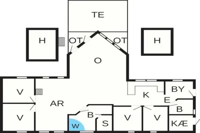a floor plan of a house at 8 person holiday home in Brovst-By Traum in Brovst