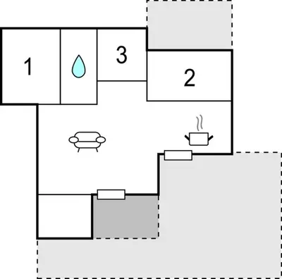 a block diagram of a block diagram of a block diagram at 3 Bedroom Gorgeous Home In Pandrup in Pandrup