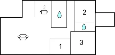 a block diagram of the periodic table of elements at 3 Bedroom Lovely Home In Fjerritslev in Fjerritslev