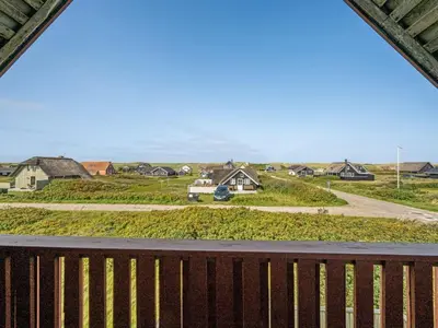a view from the balcony of a house at Holiday Home Iines - 200m from the sea by Interhome in Harboør