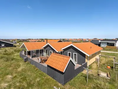 an overhead view of a house with orange roofs at Holiday Home Milena - 600m from the sea by Interhome in Torsted