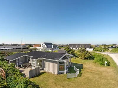 an aerial view of a house on a hill at Holiday Home Majgull - 150m from the sea by Interhome in Torsted
