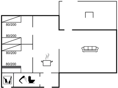 a schematic diagram of the experimental apparatus at Holiday Home Lökea - 800m from the sea by Interhome in Torsted
