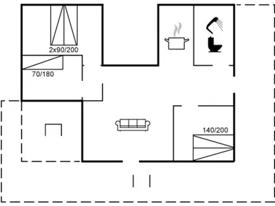 a schematic diagram of a laboratory with different parameters at Holiday Home Pilvi - from the sea by Interhome in Torsted