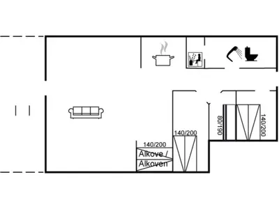 a schematic diagram of the experimental facility at Holiday Home Laurentia - 800m from the sea by Interhome in Torsted
