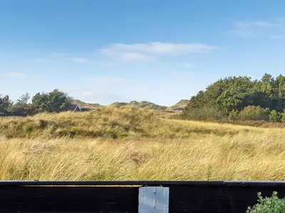 a field of tall grass with hills in the background at Holiday Home Allida - 800m from the sea by Interhome in Saltum