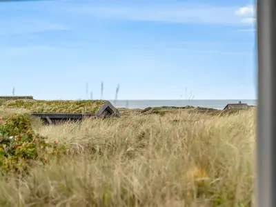 a house in a field of tall grass at Holiday Home Fransine - 480m from the sea by Interhome in Saltum