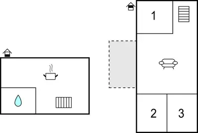 a diagram of a periodic table with two squares at 3 Bedroom Cozy Home In Vesløs in Vesløs