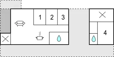 a block diagram of a periodic table at Beautiful Home In Løkken With Wifi in Løkken