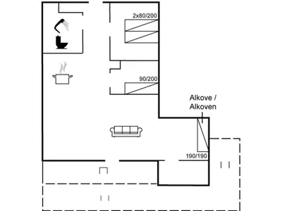 a schematic diagram of the experimental apparatus at Holiday Home Wulfhard - 400m from the sea by Interhome in Frøstrup