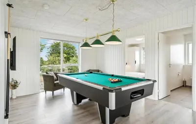 a billiard room with a pool table at Awesome Home In Løgstrup With Kitchen in Løgstrup