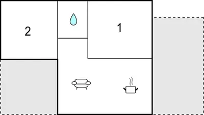 a set of four diagrams with a drop and a cup at 2 Bedroom Amazing Home In Hanstholm in Hanstholm