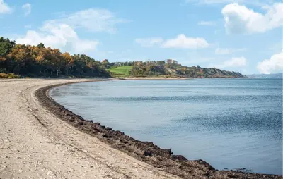 a view of the shoreline of a beach at 6 Bedroom Amazing Home In Roslev in Roslev
