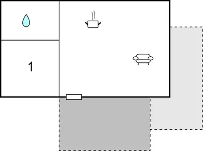 a schematic diagram of the interaction of the two phases of a reaction at Cozy Home In Vestervig With Kitchen in Vestervig
