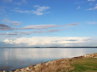 a view of a large body of water at 6 person holiday home in Løgstør-By Traum in Løgstør